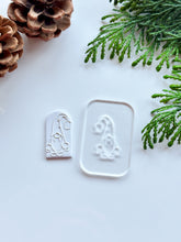 Load image into Gallery viewer, Gnome Festive Acrylic Texture Tile | Acrylic Embossing Stamp
