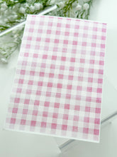 Load image into Gallery viewer, Transfer Paper 396 Pink Gingham | Image Water Transfer