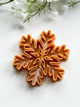 Load image into Gallery viewer, Snowflake Xmas Tree Ornament Detailed Polymer Clay Cutter | Christmas Cutters
