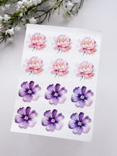 Load image into Gallery viewer, Transfer Paper 460 Peony & Purple Flower | Image Water Transfer