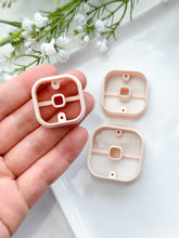 Load image into Gallery viewer, Fat Square Donut with Drill Guides Polymer Clay Cutter
