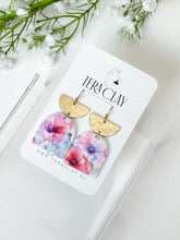 Load image into Gallery viewer, The Red Watercolor Dangles