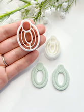 Load image into Gallery viewer, Art Deco Oval Polymer Clay Cutter