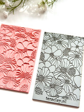 Load image into Gallery viewer, Florals Rubber Texture Mat for Polymer Clay