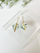Load image into Gallery viewer, The Green Marble Hoops