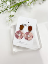 Load image into Gallery viewer, The Pentagon Donut in Pink Marble (also in silver)