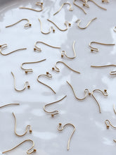 Load image into Gallery viewer, Long Lasting PVD Vacuum Plated 18K Gold Water-Resistant 316 Surgical Stainless Steel Earring Ball End Hooks 50pcs Anti-Tarnish