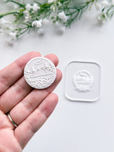 Load image into Gallery viewer, Mountain Landscape Acrylic Texture Tile | Acrylic Embossing Stamp