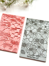 Load image into Gallery viewer, Florals Rubber Texture Mat for Polymer Clay