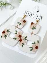 Load image into Gallery viewer, The Floral Squares (also in silver)