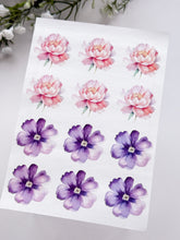 Load image into Gallery viewer, Transfer Paper 460 Peony & Purple Flower | Image Water Transfer