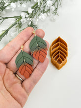 Load image into Gallery viewer, Duo Leafy Art Deco Dangle Polymer Clay Cutter