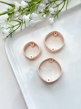 Load image into Gallery viewer, Rounded Rhombus with Drill Guides Polymer Clay Cutter
