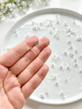 Load image into Gallery viewer, 925 Sterling Silver Plated Surgical Stainless Steel Earring Flat Stud Posts 50pcs/bag