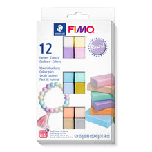 Load image into Gallery viewer, Fimo Soft Set - 12 Colour Pack Pastel 12x25g