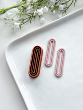 Load image into Gallery viewer, Extruded Long Oval Donut Polymer Clay Cutter