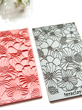 Load image into Gallery viewer, Florals Rubber Texture Mat for Polymer Clay