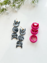 Load image into Gallery viewer, Moon Phases Set #2 with Drill Guides Polymer Clay Cutters