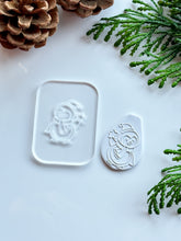 Load image into Gallery viewer, Penguin Festive Acrylic Texture Tile | Acrylic Embossing Stamp