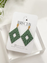 Load image into Gallery viewer, The Sage Pearl Rhombuses (also in silver)