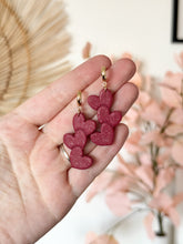 Load image into Gallery viewer, The Triple Heart Dangles (also in silver)
