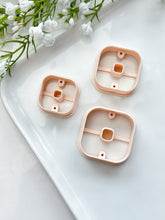 Load image into Gallery viewer, Fat Square Donut with Drill Guides Polymer Clay Cutter