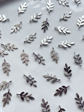 Load image into Gallery viewer, Real Platinum Plated Leafy Branch Charm Pendant | Nickel Free