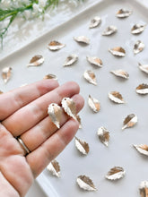 Load image into Gallery viewer, 18K Gold Plated Textured Leaf Pendant | Nickel Free