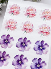 Load image into Gallery viewer, Transfer Paper 460 Peony & Purple Flower | Image Water Transfer