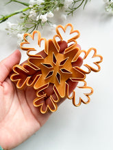 Load image into Gallery viewer, Snowflake Trinket Dish/Coaster Clay Cutter