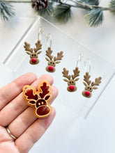 Load image into Gallery viewer, Rudolf The Reindeer Detailed Polymer Clay Cutter | Christmas Cutters