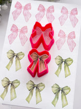 Load image into Gallery viewer, Transfer Paper 461 Pink & Green Bow | Image Water Transfer