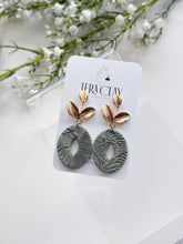 Load image into Gallery viewer, The Green Leafy Dangles (also in silver)