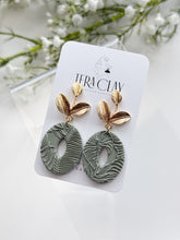 Load image into Gallery viewer, The Green Leafy Dangles (also in silver)
