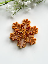 Load image into Gallery viewer, Snowflake Xmas Tree Ornament Detailed Polymer Clay Cutter | Christmas Cutters