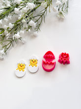 Load image into Gallery viewer, Easter Chick & Egg Set Polymer Clay Cutters