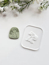 Load image into Gallery viewer, Easter Bunny #1 Acrylic Texture Tile | Acrylic Embossing Stamp