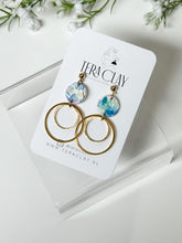 Load image into Gallery viewer, The Blue Floral Dangles