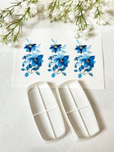 Load image into Gallery viewer, Transfer Paper 218 Blue Flowers | Floral Image Water Transfer