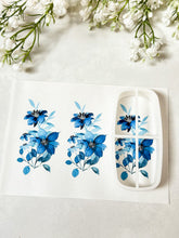 Load image into Gallery viewer, Transfer Paper 218 Blue Flowers | Floral Image Water Transfer