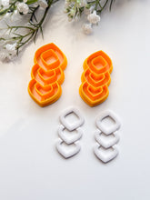 Load image into Gallery viewer, Triple Rhombus Donut Polymer Clay Cutter