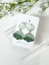 Load image into Gallery viewer, The Green Scalloped Dangles