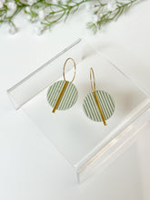 Load image into Gallery viewer, The Green Corduroy Hoops (also in silver)