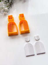 Load image into Gallery viewer, Arch Mirrored Half Lined Set Polymer Clay Cutters
