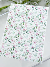 Load image into Gallery viewer, Transfer Paper 286 Pink Flowers & Green Foliage | Image Water Transfer