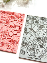 Load image into Gallery viewer, Florals Rubber Texture Mat for Polymer Clay