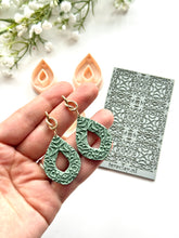 Load image into Gallery viewer, Ethnic Tile #2 Rubber Texture Mat for Polymer Clay