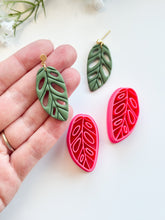 Load image into Gallery viewer, Tropical Leaf Detailed Polymer Clay Cutter