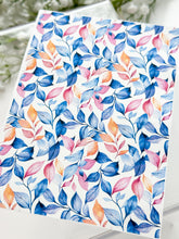 Load image into Gallery viewer, Transfer Paper 378 Purple & Orange Leaves | Image Water Transfer