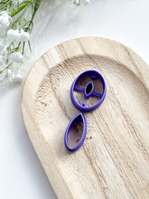 Load image into Gallery viewer, Oval Duo Donut with Drill Guides Polymer Clay Cutters